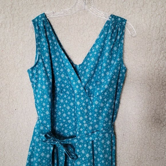 Heart of Haute Marie Dress Size 2X Green Atomic Starburst Pinup Retro MidCentury - Picture 6 of 9